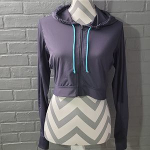 Athleta Full Zip Crop Top